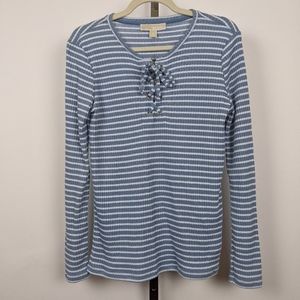 Michael Michael Kors medium blue stripe sweater